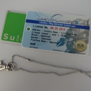 このようにカードが入り、チェーンも付いています