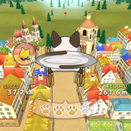 『LINE Neko Jump』プレイ画面