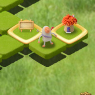 すごろくのようなマップには案内板や家が。