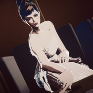 写真を差し出し、処刑を依頼するムーンリバー。