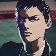 バルコニーを隔て、対峙する二人。