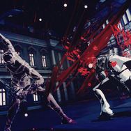 デイヴィッドの鋭い一撃を避け、必殺のドッジバーストでデイヴィッドを切り刻むモンド