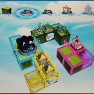 バトルロイヤルモードではマップの広さも設定できる。小規模マップならこのくらい⇒