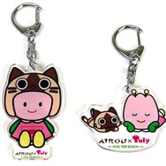 アイルー×ちゅーりーダイカットキーホルダー(小)