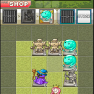 合体間近！小窓に表示されているスライム(？)を配置すれば変身します。