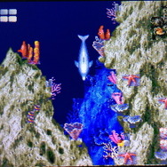 原作のメガドライブ版でも息を呑む美しいグラフィックで描かれていた海原が、3DSの立体視でさらに美麗に