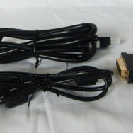 USB、HDMIケーブルとHDMI-DVI変換アダプタ