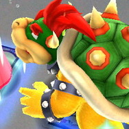 クッパの登場に驚くピーチ姫