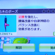 立ち木のポーズ入ります