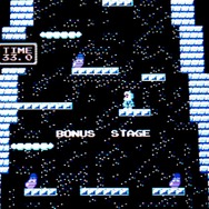 夢のボーナスステージ。どういうわけか雪山に野菜。