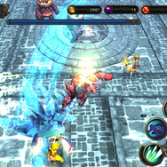 氷男の攻撃「氷の波動（氷の波動が床の上を進んできます）」