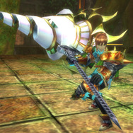 巨大なドリルハンマーを振り回して敵を粉砕