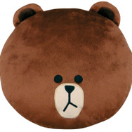 ブラウン ダイカットクッション