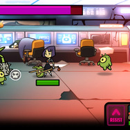 便器マンみたいなエイリアンもいます。ステージの目的は「便器ゴーレムの水を流してください」。意味がわかりませんが、倒せば良いようです。