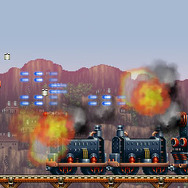 文字情報はすべて下画面に移動