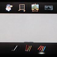 こちらがメニュー画面。画材類は下に並びます