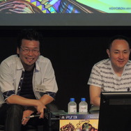 左：新野範聰氏(バンダイナムコゲームス)、右：松山洋氏(サイバーコネクトツー)