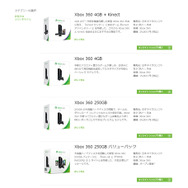 新型Xbox 360 商品ページ