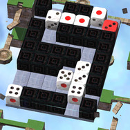 少し難しくなる1-6。まず、赤いサイコロの1を上面にして、白いサイコロにドッキング。すると、1が上面になっているサイコロが消えます。