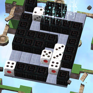 1-6です。シュピーンと、1が上面になっていた赤いサイコロと白いサイコロが消えると……。2が上面になっている白いサイコロが独立。赤いサイコロに変化しますよ！