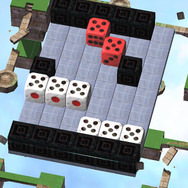 こんな風に赤いサイコロが2つあるステージは、赤いサイコロが2つ同時にコロコロ転がります。