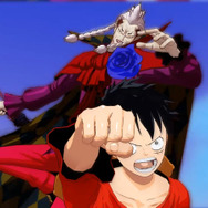 海賊「レッド」が「ルフィ」の前に立ちはだかる