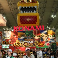 【東京ゲームショウ2013】コナミが大半を占めるファミリーコーナー、『オレカバトル』×食の花道のコラボメニューが美味しそう