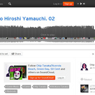 SoundCloudページショット