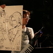 総勢13名による圧巻のステージ！岩垂徳行氏スペシャルバンドLIVEレポート、『逆裁』キャラデザ岩元氏によるライブアートも