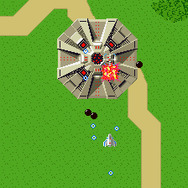 自機「ソルバルウ」を操り「ゼビウス軍」と戦うシューティングゲーム