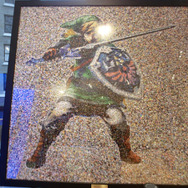 ファンたちの写真を使ってで作られたモザイクアート