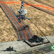 レバー入力で移動方向も選べる爆導索。射撃派生でバズーカを撃つことも出来るぞ