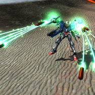 発生と誘導に優れるGNミサイルを一斉発射するダブルオーライザー時のチャージ格闘