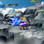 滑らかで美しい2Dステージで縦横無尽に戦う。敵の数も多め