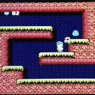 ナゾの世界に迷い込んでしまった「へべ」が、元の世界へ帰るために世界の出口となる神殿をめざして冒険します