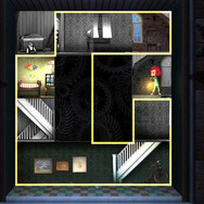 画面左側にある「ランプ」をタップすれば、脱出成功となる部屋の並び方が表示されます。