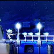 Yボタンを押すと、武器のパレットガンを発射します