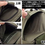 「機動戦士ガンダム」から自由なカスタムを楽しめるMOLLEシステムを採用した本格ミリタリーバッグが登場