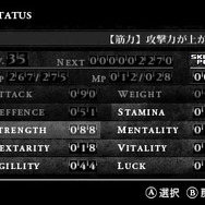 ステータスをアップ