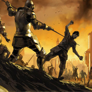 アートワーク「街を襲う騎士団」