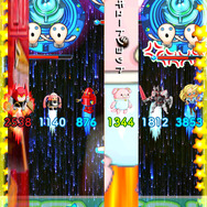 画面左のゲージがMAXになると、画面下部からロボ発進！