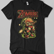 ゾンビ化したリンクに、ミュシャ調ゼルダ姫―ファンの手による非公認ゼルダTシャツが、期間限定販売中