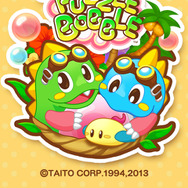 『LINE パズルボブル』タイトル画面