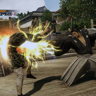 序盤の土佐のバトル時点で、レベルが高くないと出せない技で戦っている龍馬(PS3画像)