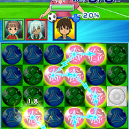 サッカー形式の一筆書きアクションパズルゲーム『LINE パズル de イナズマイレブン』配信