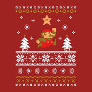 楽しいクリスマスを!欧州任天堂、マフラーのようなクリスマスアート付きメッセージをTwitterに投稿