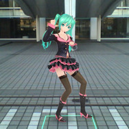 カードなしでもARでミクさん登場(※画面はPS Vita)