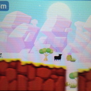 操作方法は、十字キー(スライドパッド)でチャリが左右に移動