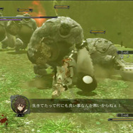 敵の数は多め。大型の敵もガンガン登場し、行く手を阻んでくる