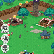 村に建てた施設は移動可能。自分だけの村作りができます。